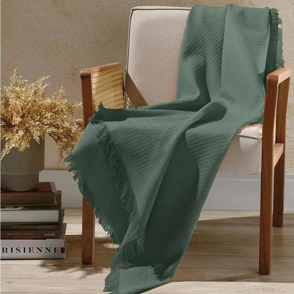 MANTA DE ALGODAO AM4941 LISO 150X120
