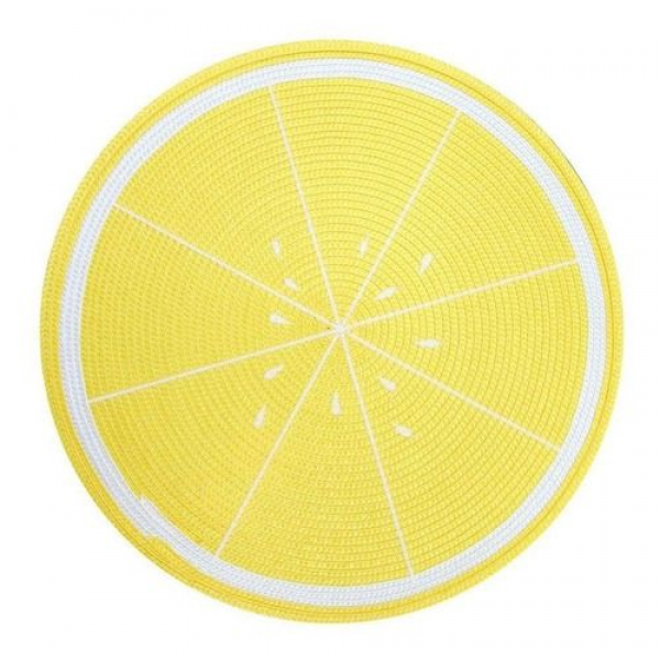 LUGAR AMERICANO PVC FRUTAS 38 CM REDONDO UNICO/LIM