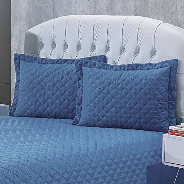 COLCHA ULTRASSONICA SICILIA 2,40 X 2,60 QUEEN AZUL JEANS/UNICO-7908773739154