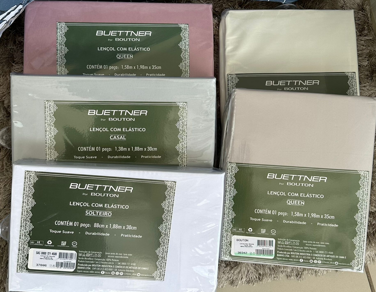 Lencol Casal Sonata Cinza 1pc