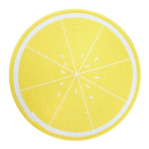 LUGAR AMERICANO PVC FRUTAS 38 CM REDONDO UNICO/LIM