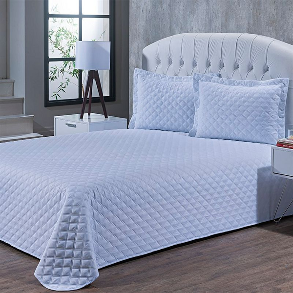 COLCHA ULTRASSONICA SICILIA 1,60 X 2,40 SOLTEIRO BRANCO/UNICO-7899582588463